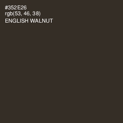 #352E26 - English Walnut Color Image